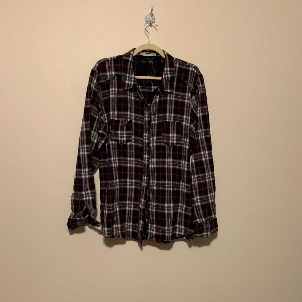 Cute plaid top size XL